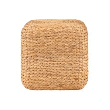 Harper Cube Water Hyacinth Pouffe